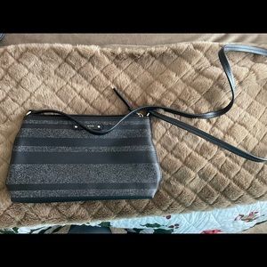 Kate Spade Black Sparkly Glitter Crossbody Purse